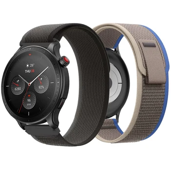 22MM Nylon Stien loop Stropper For Amazfit GTR 4 47MM 2E GTR 3 Smart Watch Band Armbånd Armbånd For Amazfit Tempo Stratos 3 2/2S