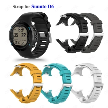 Watchband Stropp for Suunto D6 Dykke D6i NOVO ZULU Armbånd Erstatning Silikon Band Smart Watch Stropper Correa Tilbehør
