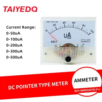 85C1-uA Ammeter DC Milliammeter Microammeter 50uA 100uA 200uA 300uA 500uA Ampere Meter