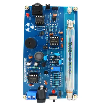 Samlet DIY Geiger Counter Kit, Samlet Stråling Detektor System Miller Rør Kjernefysisk Stråling Detektor Geiger Counter Kit
