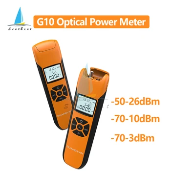 Optisk Effekt Meter G10 Nye Mini Høy Presisjon USB Lithium Batteri Direkte Kostnad Fiberoptisk Makt Meter Med Blits Lys OPM