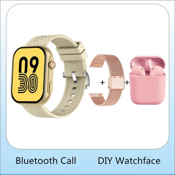 Kvinner Smart Watch Mann Smartwatch-2023 Vanntett IP67 2,0 tommers Full-Berøringsskjerm Bluetooth Svar Ringe Ringe Fitness Armbåndsur