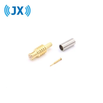 JX 100PCS antennetilkopling for MCX-mannlige pressing for RG316 RG174 LMR100 kabel gratis frakt
