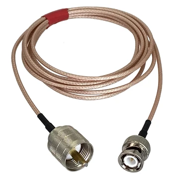 Kabel-BNC hann-plugg for å PL259 UHF-mannlige plugges rett RG316 RF-Jumper pigtail 4inch~10M