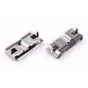 10PCS Micro USB 3.0-Kvinnelige 10Pin Socket PCB Lodding Kontakter For Harddisker Data-Grensesnitt
