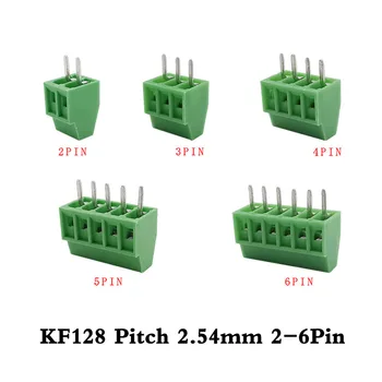 10Pcs/Mye KF128-2.54 mm 2-16Pin PCB Skrue Terminal Block-Tråders KF128 Pitch 2.54 mm 2P-16P PCB-Terminal for 26-18AWG Kabel
