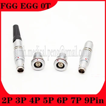 Kompatibel T-Serien 0T FGG EGG 2 3 4 5 6 7 9 Pin-IP66/68 Liten Diameter Push-Pull Vanntett Mannlige Plug-Kvinnelige Socket Kontakt