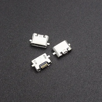 10pcs Mikro-USB-Kontakten Kvinnelige 5-pin ladekontakt For Huawei
