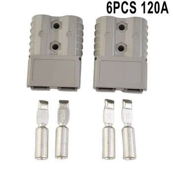 FOR Anderson Type Plug-Kontakter 120 AMP 12-24V 6AWG For Anderson Socket Panelet Brakett DC Power Tools Kit 3 Valg