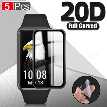 20D Buet Kant Full Myk Beskyttende Film Cover For Huawei Band 6 7 Pro Screen Protector Smart Watch Tilbehør (Ikke Glass)