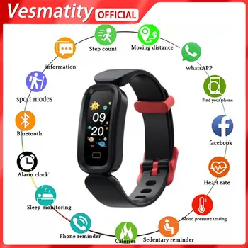 For Apple Huawei Xiaomi S90 Smart Watch Sport Armbånd puls Helse Overvåking Fitness Band Vanntett IP68 Smartwatches
