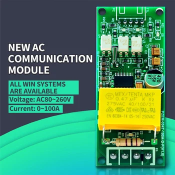 Multifunksjon AC Digital Meter 0-100A 80-260V Watt Strøm Volt Ampere Gjeldende Test Modul PZEM-004T For Arduino TTL COM2\COM3\COM4