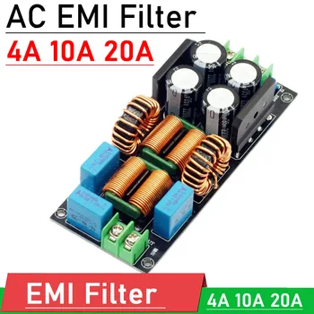 4A 10A 20A AC EMI POWER Filter EMC-110 V 220 V Rense effekt RFI DC isolator rensing av filteret FOR støy lyd dekoder Forsterker