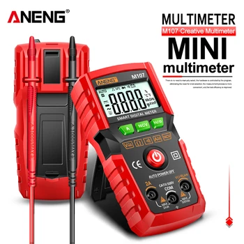 ANENG M107 Profesjonell Digital Multimeter 4000 Teller Auto Tester Digitale Multimetre Testeur Electrique Mini Multímetro Test