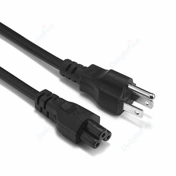 OSS Plugg strømkabelen 3 Pin-Pols C5 Cloverleaf, USA Strømledningen 1,2 m 4 m For AC-Adaptere Laptop, Notebook LG LCD-Tv