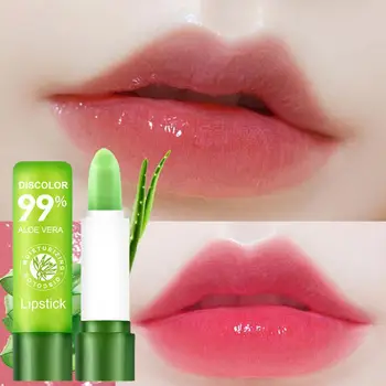 Aloe Vera Leppestift Farge Endre Lip Balm Varig lipgloss Non-stick Cup Speil Lip Tint Billige koreansk Make-up Engros