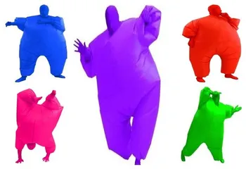 Voksen Stam Passer Oppblåsbare Blåse Opp Color Hele Kroppen Drakt Jumpsuit 5 Farger