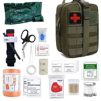 Taktisk First Aid Kit Overlevelse EDC Medisinsk utstyr Molle Militære IFAK Posen Camping Jakt Fotturer Emergency Trauma EMT Kits