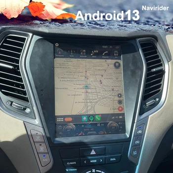 10.4-tommers Android 13 Bilen Video-Spiller Radio For Hyundai Santa Fe IX45 2013 - 2017 IPS-Skjerm, Intelligent Navigator Multimedia