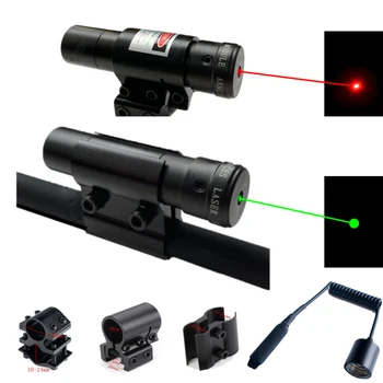 Rød/Grønn Prikk Laser Sight Omfang Laser Med Mount For Pistol Picatinny Rail Og Rifle Taktisk For Airsoft Jakt Skyting