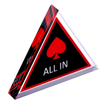 Trekanten I ALLE Knapp Card Guard Poker Tilbehør 7cm Casino Poker Chips
