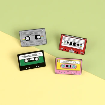 Tegneserie Musikk Tape Emalje Pins 