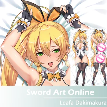 Sword Art Online Leafa Dakimakura Otaku Sengetøy Og Putevar Tilpasse Tegneserie Anime Spill Klemmer Kroppen Putetrekk
