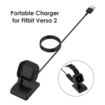 USB Rask Lader Dock Stå Elegante Se Komfortable Kabel ladeholderen Element for Fitbit Versa 2 Smart Watch