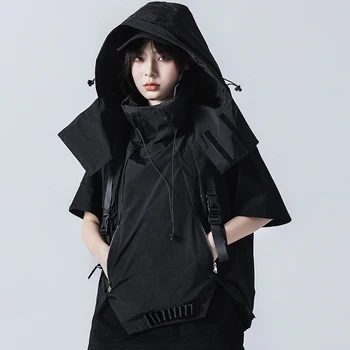 michalkova trending produkter 2020 taktisk verktøy vest streetwear menn klær svart jakke hettegensere løs og behagelig