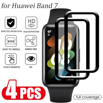 For Huawei Band 7 Full Buet Skjerm Beskyttende Film Anti-Scratch Protector for Band7 Smartwatch Myk Film Cover