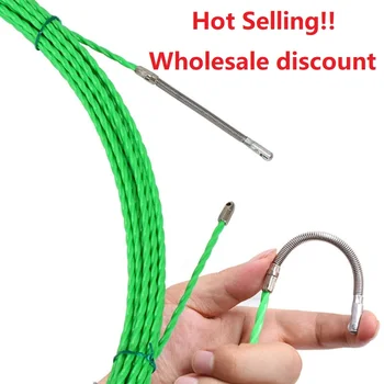 5/10/15/20/25m/30m Kabel-Avtrekker for Elektrisk Ledning Fisk Tape Kabel-Wire Avtrekker Lede Enheten Bygging Elektriker håndverktøy