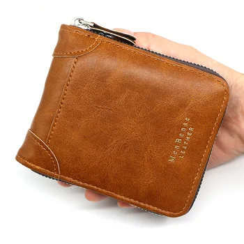 Men ' s Leather Wallet Clutch Bag, Lommebok Luksus Kort Mannlige Lomme Bag For Mynt Penger Glidelås Lommebok, Mini Lille Vesken Kampanjen 2022