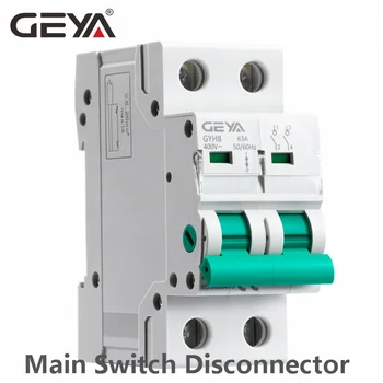 Din-Skinne 2Pole Viktigste Slå Funksjonen Disconnector Bytte Isolator Circuit Breaker 400VAC DP-Breaker GEYA GYH8