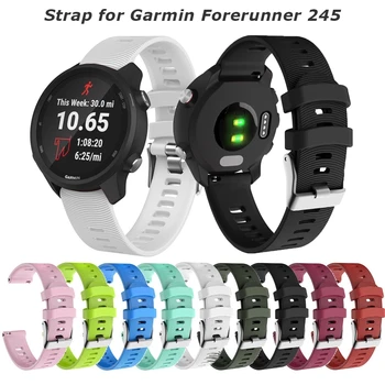 20mm WatchBands stropp for Garmin Forerunner 245 645 Vivoactive 3 Amazfit GTS Bip U Bip S Sport silikon Smart watchband Armbånd