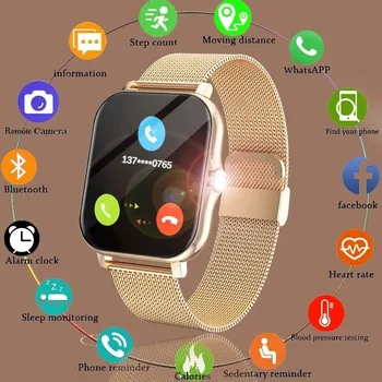 2023 CT2 Menn Smart Watch Fitness Klokke Sport pulsmåler Smartwatch Bluetooth-Telefon Samtale Avspilling av Musikk Klokker for Kvinner