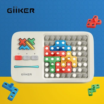 Giiker Super Blokker Spill 1000+ Flatet OPP Utfordringer Smart Logic Trening brettspill Bærbar Pedagogisk Jigsaw Leketøy for Barn