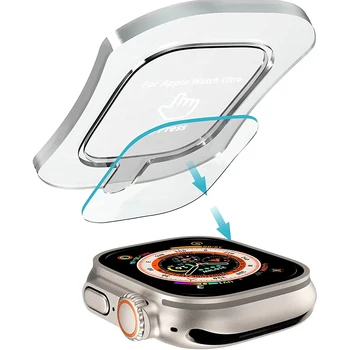 Herdet Glass Screen Protector For Apple-jeg Ser Ultra Iwatch 49MM 49 MM Beskyttende Film Beskyttelse Screenprotector Tilbehør