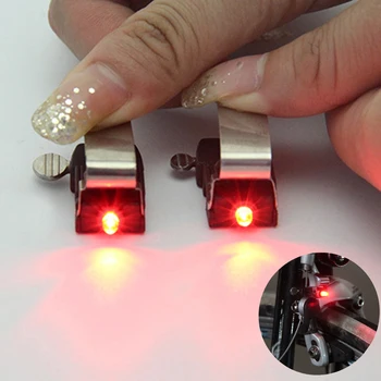 Mini Sykkel Nano Rødt LED-Lys V&C Calipers Veien Brems Sykkel Lys Sikkerhet Advarsel sykkel halen Gear Lys Sykkel Tilbehør