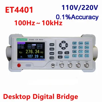 Digital LCR Meter Skrivebordet ET4401 LED Bridge Tester Motstand Kapasitans Impedans Induktans Måle Instrument