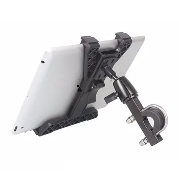 Universal Sykkel Monteringsbraketten Motorsykkel Tablet PC Stå Holderen Aluminium Legering 360 Grader Roterende GPS-Holderen For 7-10.1 Tommers PC