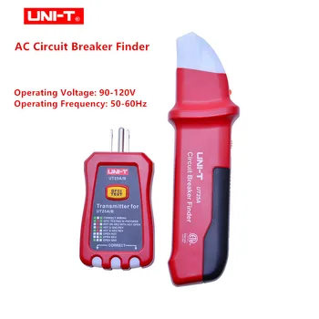 ENHET UT25A Circuit Breaker Finder Automatisk Socket Tester Elektriker Diagnose-verktøy med LED-Indikator